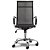 Cadeira de Escritório Comfy Neat Plus em Tela Preta, Base Giratória e Sistema Relax - Imagem 2