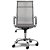 Cadeira de Escritório Comfy Neat Plus em Tela Cinza, Base Giratória e Sistema Relax - Imagem 2