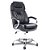 Cadeira de Escritório Comfy Grandeur Preta, Base Giratória Cromada e Sistema Relax - Imagem 1