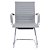 Cadeira Visitante Comfy Nifty Cinza Base Fixa Cromada - Imagem 4