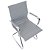 Cadeira Visitante Comfy Nifty Cinza Base Fixa Cromada - Imagem 5