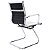 Cadeira Visitante Comfy Nifty Branca Base Fixa Cromada - Imagem 3