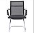 Cadeira de Visitante Comfy Neat em Tela Preta, Base Fixa - Imagem 3