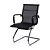Cadeira de Visitante Comfy Neat em Tela Preta, Base Fixa - Imagem 4