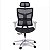 Cadeira de Escritório Comfy Astra Tela Mesh Preta, Base Alumínio, Braço 3D, Assento Deslizante Relax - Imagem 2