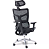 Cadeira de Escritório Comfy Prism Tela Mesh Preta, Base Alumínio, Braço 4D, Assento Deslizante Relax - Imagem 5