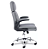 Cadeira de Escritório Comfy ErgoCush Estofada Cinza, Base Giratória e Relax Avançado - Imagem 3