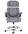 Cadeira de Escritório Comfy ErgoCush Estofada Cinza, Base Giratória e Relax Avançado - Imagem 2