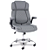 Cadeira de Escritório Comfy ErgoCush Estofada Cinza, Base Giratória e Relax Avançado - Imagem 1