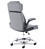 Cadeira de Escritório Comfy ErgoCush Estofada Cinza, Base Giratória e Relax Avançado - Imagem 5