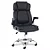Cadeira de Escritório Comfy ErgoCush Estofada Preta, Base Giratória e Relax Avançado - Imagem 1