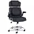 Cadeira de Escritório Comfy ErgoCush Estofada Preta, Base Giratória e Relax Avançado - Imagem 4