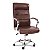 Cadeira de Escritório Comfy Majestic Marrom, Base Giratória e Sistema Relax - Imagem 1