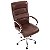 Cadeira de Escritório Comfy Majestic Marrom, Base Giratória e Sistema Relax - Imagem 4