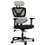 Cadeira Gamer Xperience Flow Tela Mesh e PU Cinza, Base Alumínio, Braço 4D e Relax Avançado - Imagem 1