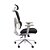 Cadeira de Escritório Comfy Clarity Cinza Tecido Preto, Base Alumínio, Braço 4D, Assento Deslizante Relax - Imagem 4