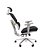 Cadeira de Escritório Comfy Clarity Cinza Tecido Preto, Base Alumínio, Braço 4D, Assento Deslizante Relax - Imagem 5