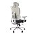 Cadeira de Escritório Comfy Clarity Cinza Tecido Preto, Base Alumínio, Braço 4D, Assento Deslizante Relax - Imagem 6
