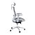 Cadeira de Escritório Comfy Aero Cinza Tela Mesh Preta, Braço 4D, Multi Regulagens Assento e Encosto Garantia - Imagem 3