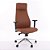 Cadeira de Escritório Comfy Luxe PVC Terracota, Base Alumínio, Braço 3D e Relax Avançado - Imagem 1