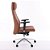 Cadeira de Escritório Comfy Luxe PVC Terracota, Base Alumínio, Braço 3D e Relax Avançado - Imagem 2