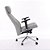 Cadeira de Escritório Comfy Luxe PVC Cinza, Base Alumínio, Braço 3D e Relax Avançado - Imagem 3