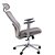 Cadeira de Escritório Comfy Vdara Tela Mesh Cinza, Base Giratória e Braço 3D - Imagem 4