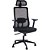 Cadeira de Escritório Comfy Turya Tela Mesh Preta, Base Giratória e Braço 3D - Imagem 1