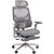 Cadeira de Escritório Comfy Levian Tela Mesh Cinza Base Alumínio, Múltiplos Ajustes Braço 6D - Imagem 1