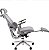Cadeira de Escritório Comfy Levian Tela Mesh Cinza Base Alumínio, Múltiplos Ajustes Braço 6D - Imagem 5