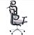 Cadeira de Escritório Comfy Halo Preta Tela Mesh Cinza, Giratória, Encosto Ajustável e Relax Avançado - Imagem 2