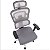 Cadeira de Escritório Comfy Halo Preta Tela Mesh Cinza, Giratória, Encosto Ajustável e Relax Avançado - Imagem 6