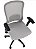 Cadeira de Escritório Comfy Trix Preta Mesh Cinza, Braço Ajustável e Relax - Imagem 6