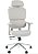 Cadeira de Escritório Comfy Clarity Cinza Tecido Cinza Base Alumínio, Braço 4D, Assento Deslizante Relax - Imagem 1