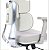 Cadeira de Escritório Comfy Clarity Cinza Tecido Cinza Base Alumínio, Braço 4D, Assento Deslizante Relax - Imagem 6