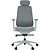 Cadeira de Escritório Comfy Tauris Cinza Tecido Cinza, Braço 3D e Assento Deslizante - Imagem 4