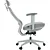 Cadeira de Escritório Comfy Tauris Cinza Tecido Cinza, Braço 3D e Assento Deslizante - Imagem 3