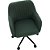 Cadeira Giratória Flexy Clari SW Base Metal Estofada em Linho Verde - Imagem 7