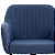Cadeira Giratória Flexy Clari SW Base Metal Estofada em Linho Azul Indigo - Imagem 6