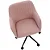 Cadeira Giratória Flexy Clari SW Base Metal Estofada em Linho Rose Gold - Imagem 5