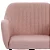 Cadeira Giratória Flexy Clari SW Base Metal Estofada em Linho Rose Gold - Imagem 6