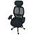 Cadeira de Escritório Comfy Ergomaster Tela Mesh Preta, Braço Ajustável e Relax Avançado - Imagem 7