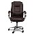 Cadeira de Escritório Comfy Virtuous Marrom, Base Giratória e Sistema Relax - Imagem 2