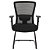 Par de Cadeiras de Escritorio Comfy Stance Fixa Tela Mesh Preta - Imagem 5