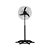 Ventilador de Coluna Oscilante 60cm Premium Preto Cromado Bivolt Ventisol - Imagem 1