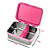 Bento Box Pote Térmico em Aço Inox Rosa Shock Fisher Price - Imagem 3