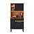Kit De Cozinha Compacta Lia - Sallêto Cinamomo/Preto - Imagem 1