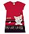 Vestido em meia malha infantil menina You are loved vermelho - Elian - Imagem 2