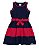 Vestido em Cotton com Cinto Infantil Menina Marinho - Alakazoo - Imagem 2