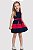 Vestido em Cotton com Cinto Infantil Menina Marinho - Alakazoo - Imagem 1